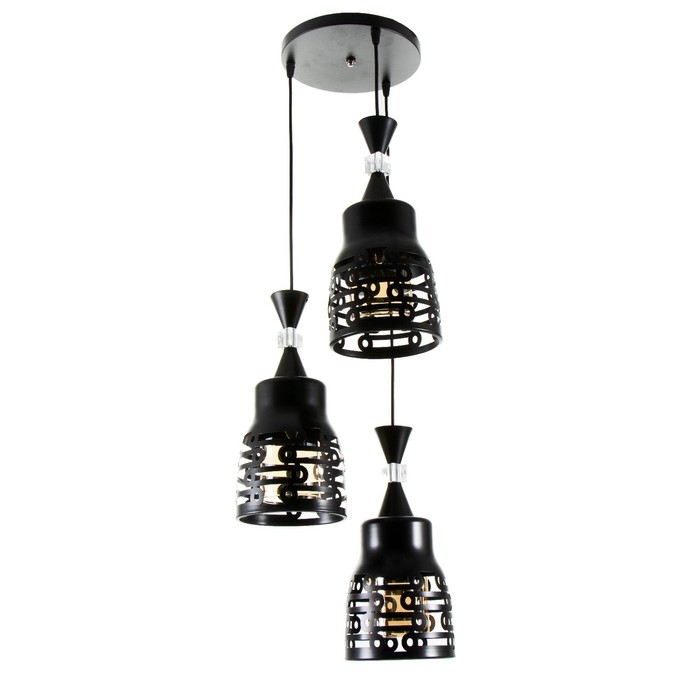 Светильник BayerLux Светильник BayerLux "Ковальце" 3хЕ27 40Вт черный 33х33х35-120см