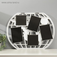 Фоторамка пластик на 5 фото 10х10, 10х15 см "Карта" белая 44х55 см Фоторамка пластик на 5 фото 10х10, 10х15 см "Карта" белая 44х55 см