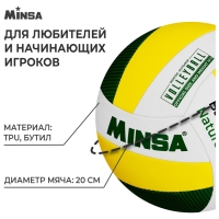 Волейбольный мяч MINSA Basic Nature, машинная сшивка, 18 панелей, р. 5, TPU Волейбольный мяч MINSA Basic Nature, машинная сшивка, 18 панелей, р. 5, TPU