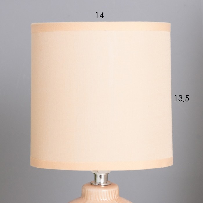 Лампа настольная Лампа настольная "Кения" 1х40Вт Е14 какао 13х13х25см