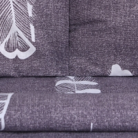 Постельное бельё Этель Дуэт &laquo;Перья&raquo; 143х215 см-2шт, 220х240 см, 70х70 см-2шт, 100% хлопок, бязь125 г/м2