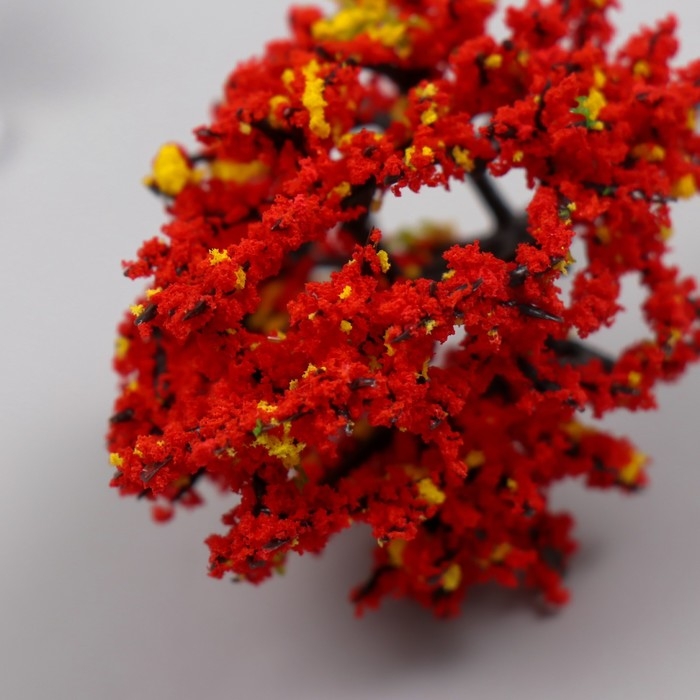 Искусственное растение для творчества пластик "Осенняя листва" 10 см