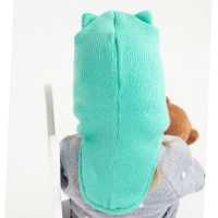 Шапка-шлем с ушками кошка, цвет мята, размер 46-50 Шапка-шлем с ушками кошка, цвет мята, размер 46-50