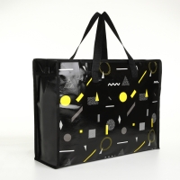 Сумка хозяйственная на молнии, цвет чёрный Сумка хозяйственная на молнии, цвет чёрный