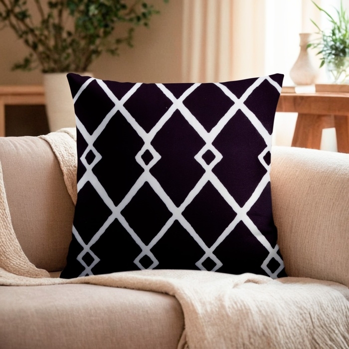 Наволочка декоративная Этель Геометрия «Орнамент» 40х40 см, велюр Наволочка декоративная Этель Геометрия «Орнамент» 40х40 см, велюр