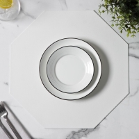 Салфетка сервировочная на стол &laquo;Тэм&raquo;, d=38 см, цвет белый, восьмиугольник