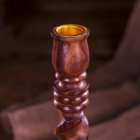 Подсвечник дерево "Резной" 8х8х18 см Подсвечник дерево "Резной" 8х8х18 см