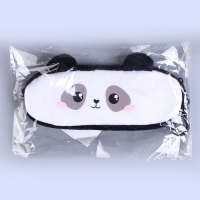 Пенал школьный &laquo;Панда&raquo;, мягкий, 20&times;6.5 см, плюш, белый