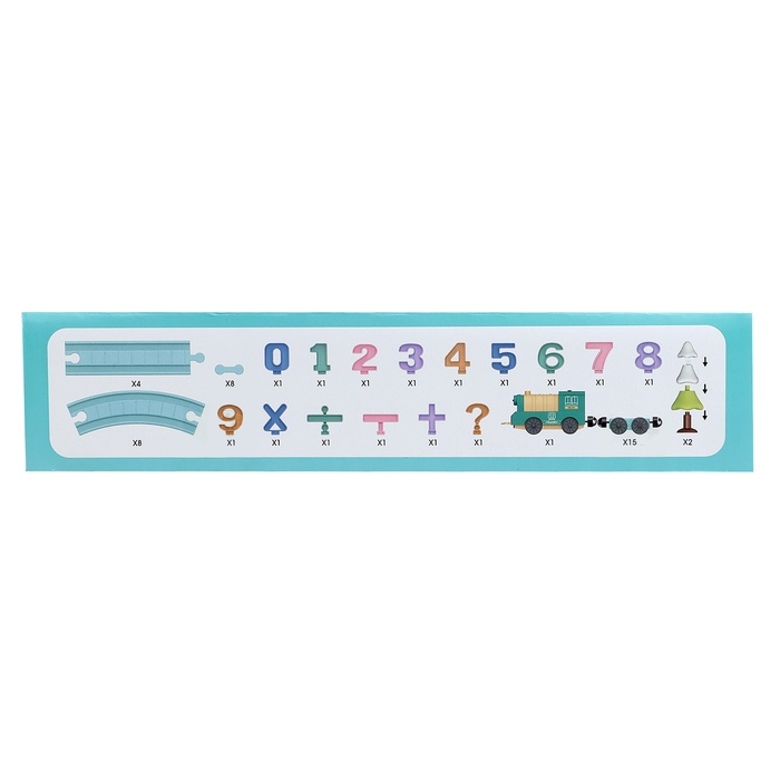 Железная дорога «Числовой поезд», детская, магнитное соединение, работает от батареек Железная дорога «Числовой поезд», детская, магнитное соединение, работает от батареек