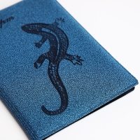 Обложка для паспорта, цвет синий Обложка для паспорта, цвет синий