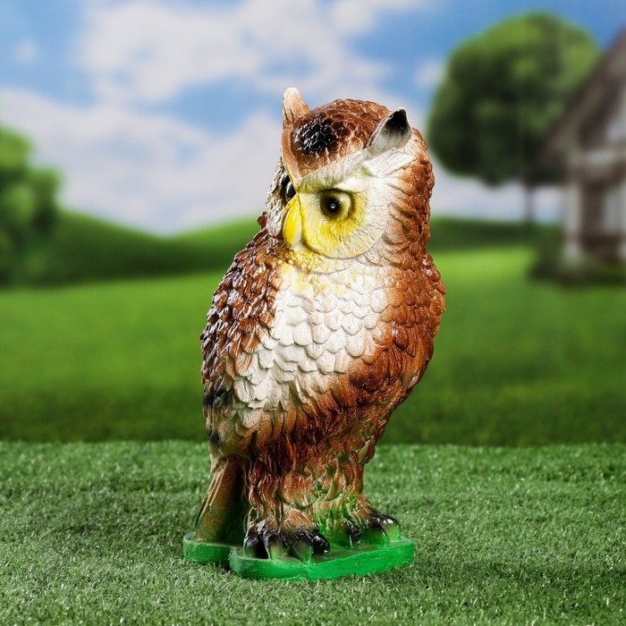 Садовая фигура Садовая фигура "Филин на траве" 25см