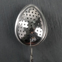 Ситечко для чая Доляна &laquo;Листик&raquo;, 17 см, цвет серебристый