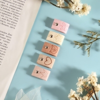 Набор бирок с кнопкой &laquo;Детский&raquo;, 5 видов, 5 &times; 1,5 см, 10 шт, цвет разноцветный