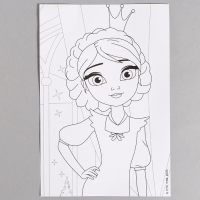 Раскраска в технике скетчинг &laquo;Царевны&raquo; &laquo;Царевны Даша, Василиса и Варя&raquo;