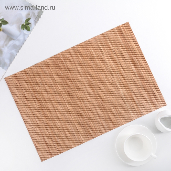 Салфетка сервировочная на стол «Гладь», 42×30 см, цвет бежевый Салфетка сервировочная на стол «Гладь», 42×30 см, цвет бежевый