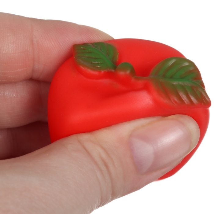 Набор резиновых игрушек для ванны &laquo;Овощи-Фрукты&raquo;, с пищалкой, 6 шт, виды МИКС, Крошка Я