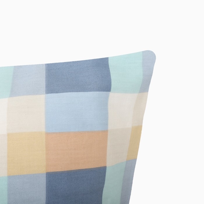 Наволочка LoveLife Square blue, 50*70, 100%хлопок, сатин, 125г/м&sup2;