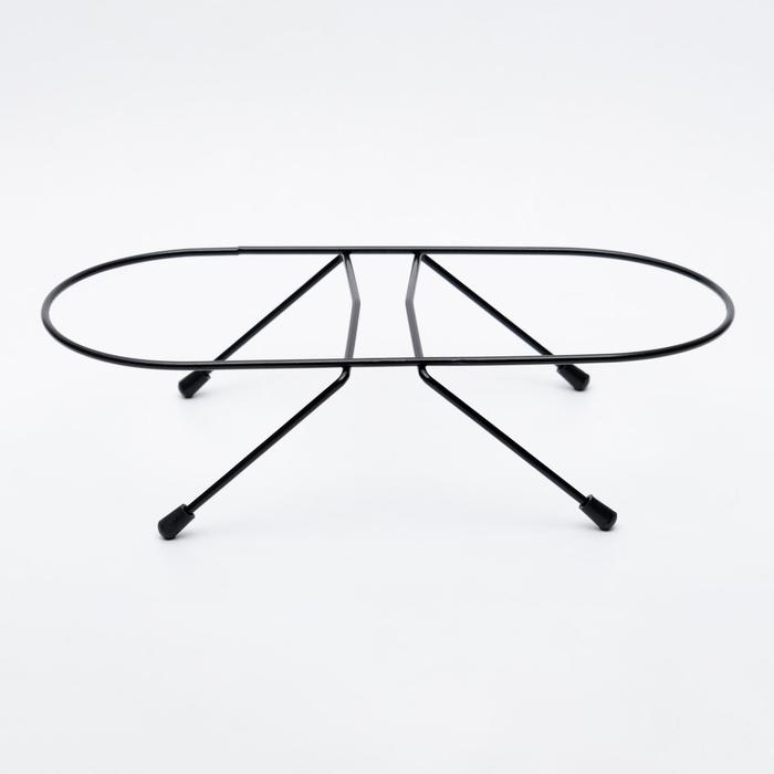 Набор из 2 мисок на подставке, 2 х 500 мл, чёрная подставка Набор из 2 мисок на подставке, 2 х 500 мл, чёрная подставка