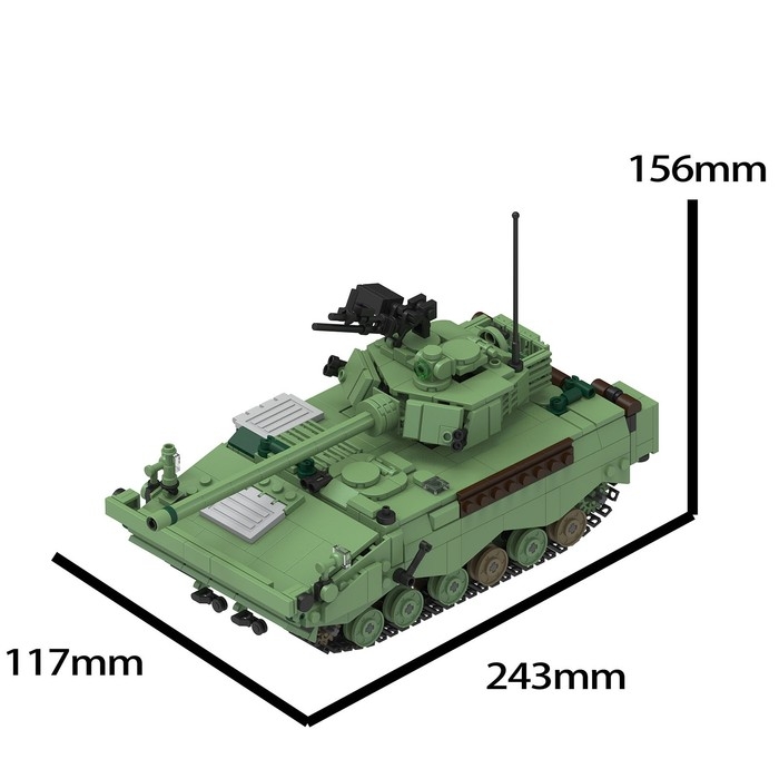 Конструктор Армия «Т99А», 868 деталей Конструктор Армия «Т99А», 868 деталей