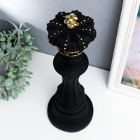 Сувенир полистоун "Шахматная фигура - Король" чёрный с золотом 40,5х13х13 см