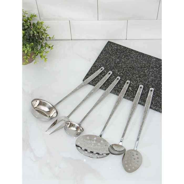 Набор кухонный &laquo;Уралочка&raquo;, d=35 см, h=30 см, толщина 2 мм, 6 предметов