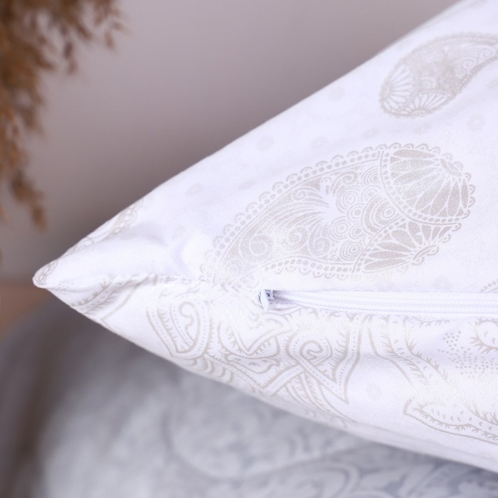 Наволочка-наперник 50х70см на молнии New Silver № 9, тик 90г/м, пэ70%, хл30%