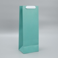 Пакет подарочный под бутылку, упаковка, &laquo;Тиффани&raquo;, 13 x 35 x 10 см