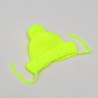 Шапка вязаная для собак, XS-S (объем головы 22-24 см, высота 7,5 см), микс