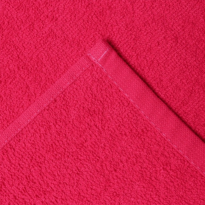 Полотенце  махровое Экономь и Я 70*130 см, цв. фуксия, 100% хлопок, 350 гр/м2