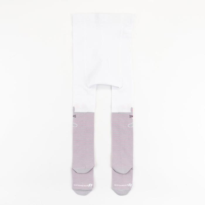 Новый год.Колготки Крошка Я "Котик", белый, рост 74-80 см