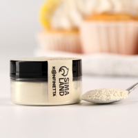 Глиттер кандурин &laquo;Кремовый&raquo; для десертов и напитков, водорастворимый, 5 г.