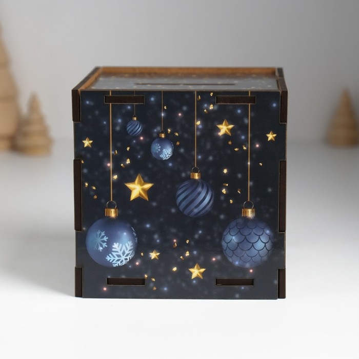 Копилка куб Копилка куб "Исполнения желаний" 10х10х10 см