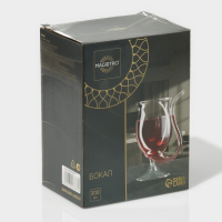 Бокал для вина стеклянный Magistro «Пантера», 300 мл, 11×7,5 см, с трубочкой Бокал для вина стеклянный Magistro «Пантера», 300 мл, 11×7,5 см, с трубочкой