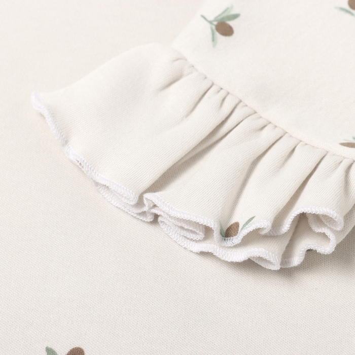 Футболка с рюшами Крошка Я Olives, р. 62-68, молочный Футболка с рюшами Крошка Я Olives, р. 62-68, молочный