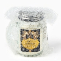 Новогодняя свеча в баночке с ручкой &laquo;Новый год: Все мечты сбудутся&raquo;, аромат апельсин, 7 х 8,5 х 5 см