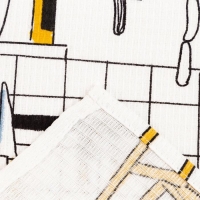 Набор кухонных полотенец Доляна &laquo;Котик на кухне&raquo; 35х60см-2шт, 100% хл