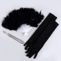 Новогодний карнавальный набор «Роскошь», (веер+перчатки+украшение на голову), на новый год Новогодний карнавальный набор «Роскошь», (веер+перчатки+украшение на голову), на новый год