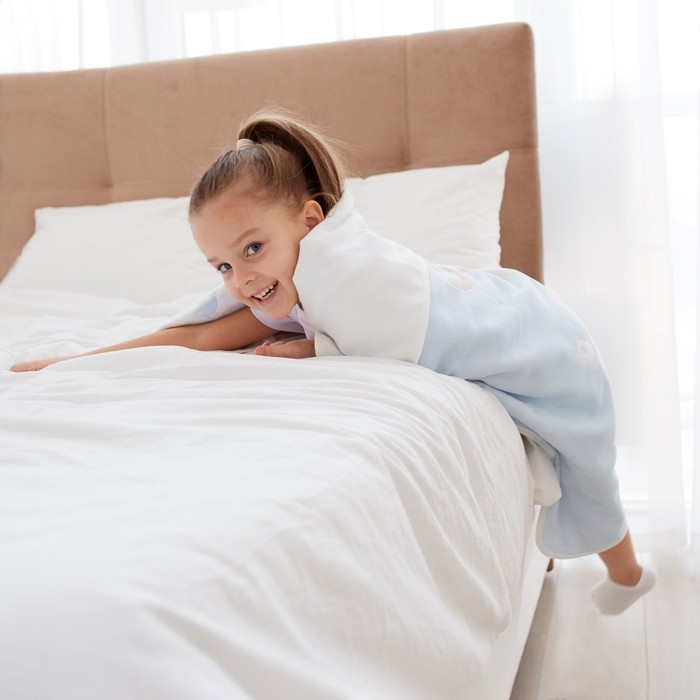 Полотенце детское Крошка Я &laquo;Оленёнок&raquo; 95х100&plusmn;5 см, цвет голубой, 100% хлопок, 280 г/м2