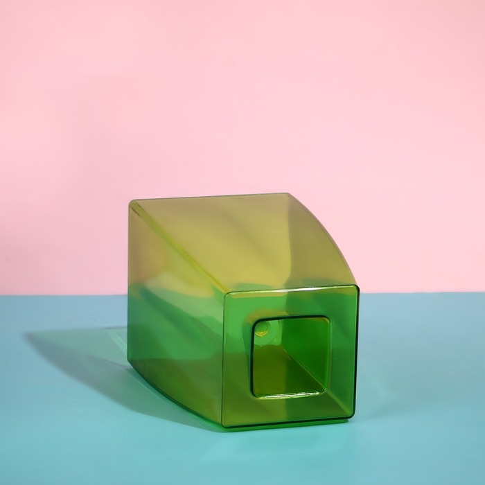 Горшок для орхидей, 2 л, 12,5 &times; 19,5 см, пластик, прозрачно-зелёный