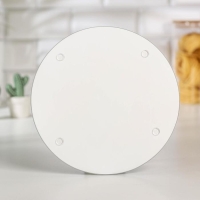 Доска разделочная стеклянная Доляна &laquo;Тюльпаны&raquo;, d=20 см