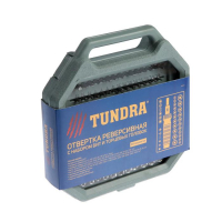 Отвертка с набором бит и головок ТУНДРА, реверсивная, в кейсе, 69 предметов Отвертка с набором бит и головок ТУНДРА, реверсивная, в кейсе, 69 предметов