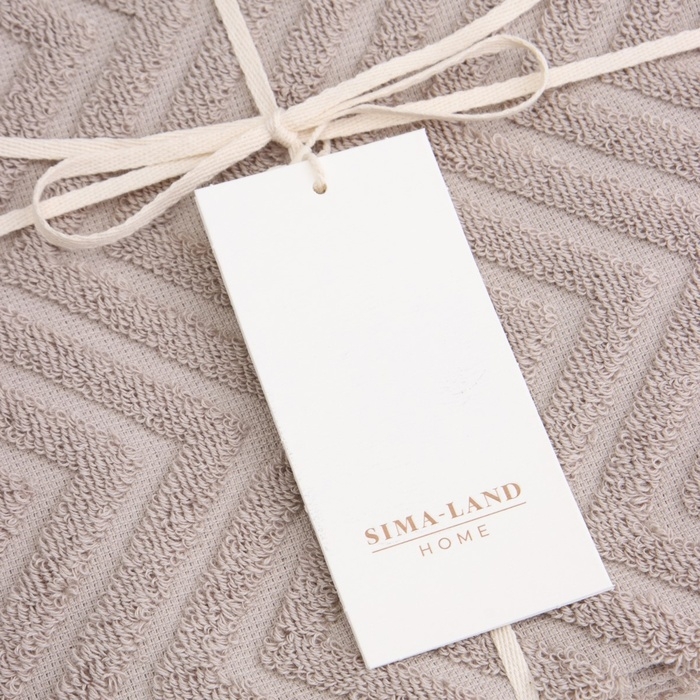 Полотенце махровое SL HOME: Geometry Полотенце махровое SL HOME: Geometry "Саббиа" 50х90 см, 83% хлопок, 17% лён, 500 г/м2