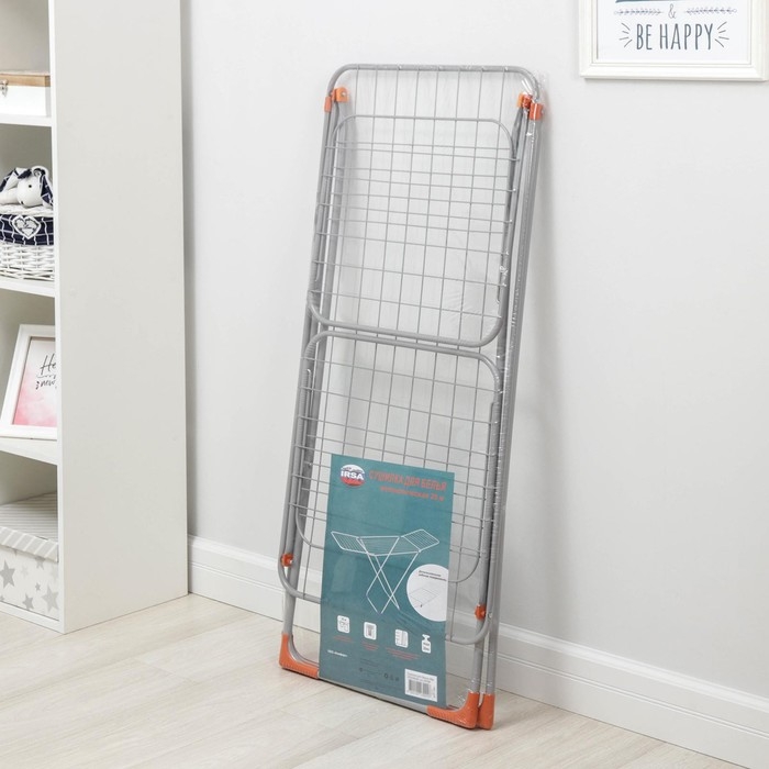 Сушилка для белья напольная, 220×50×90 см, 25 м, цвет хром Сушилка для белья напольная, 220×50×90 см, 25 м, цвет хром
