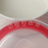 Набор салатников керамических с вакумными крышками &laquo;Ромбики&raquo;, 3 предмета: 300/550/900 мл, цвет белый