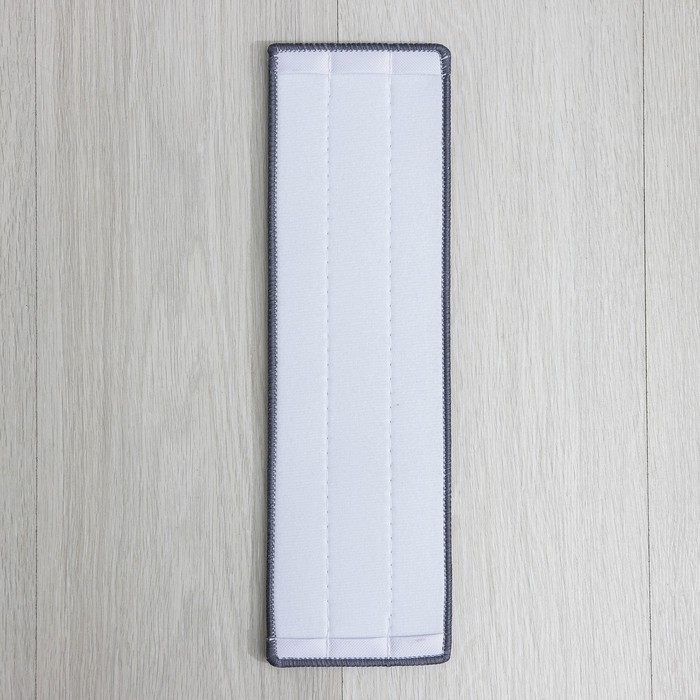 Швабра с отжимом и водосгоном Raccoon, 2 насадки из микрофибры 39&times;12 см, стальная ручка 130 см