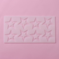 Форма для шоколада Доляна &laquo;Звёзды&raquo;, силикон, 8 ячеек, 22&times;11,5&times;0,3 см, цвет прозрачный