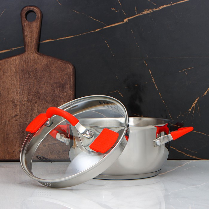 Кастрюля &laquo;Аврора&raquo;, 3 л, d=20 см, капсульное дно, индукция