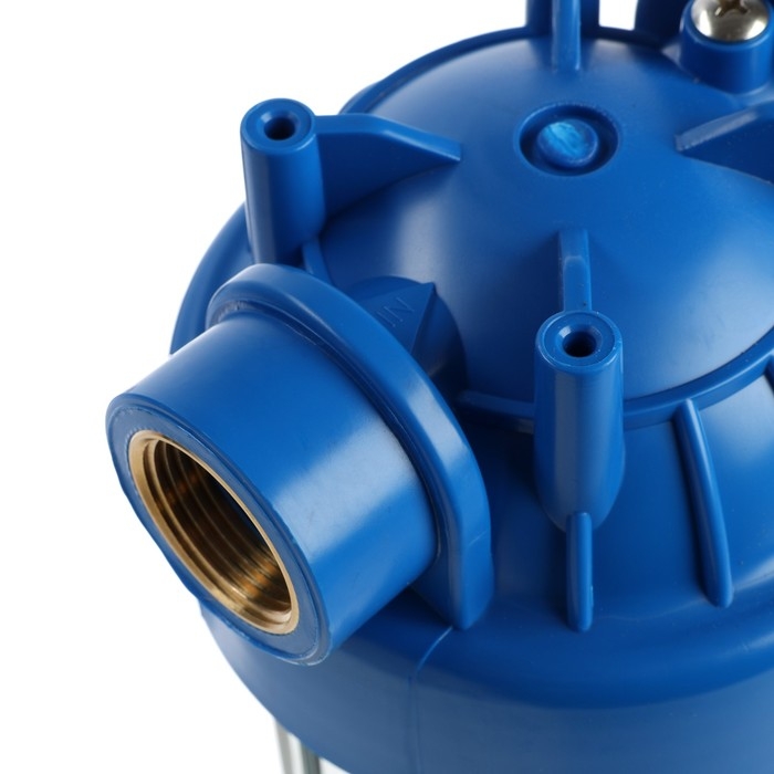 Корпус для фильтра ZEIN, 10SL, 3/4 Корпус для фильтра ZEIN, 10SL, 3/4", для холодной воды, ключ, крепление, прозрачный