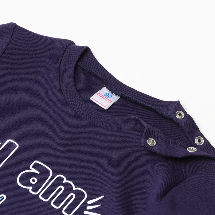 Лонгслив для мальчика, цвет тёмно-синий, рост 98 см