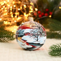 Ёлочный шар d-10 см "Рогач" Ёлочный шар d-10 см "Рогач"